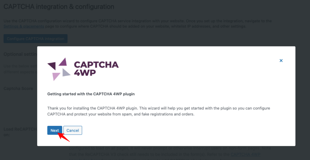 plugin-captcha per iniziare