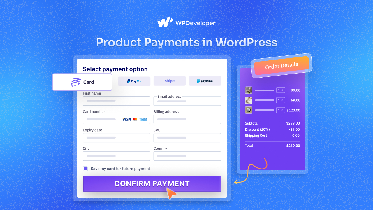 WooCommerce Product Payments in WordPress with One-Click