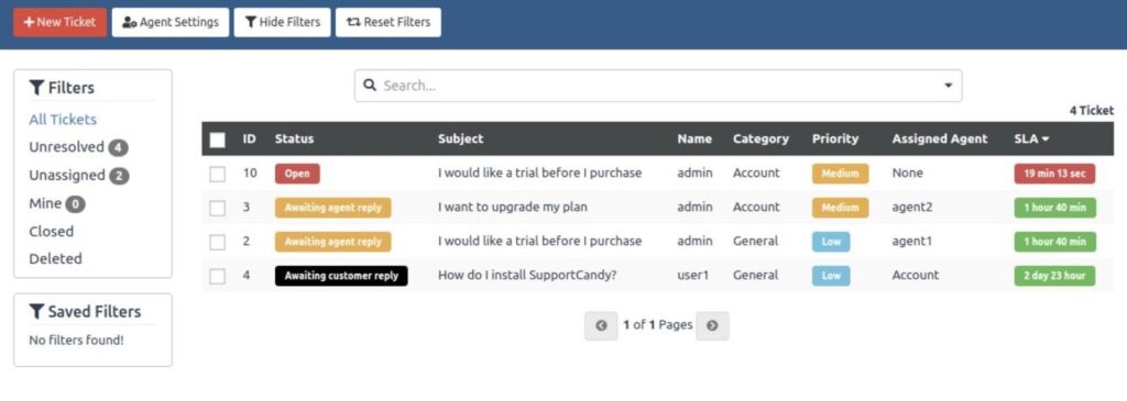 SupportCandy – WordPress Helpdesk-Plugin