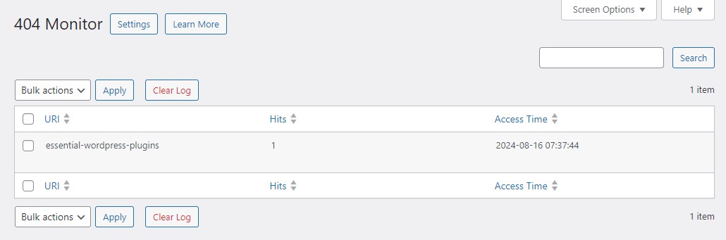 Ranking Math 404 Monitor