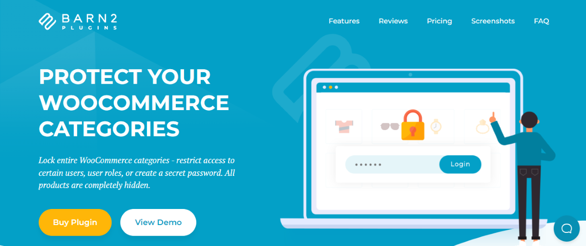 La home page del plugin Categorie protette di WooCommerce.