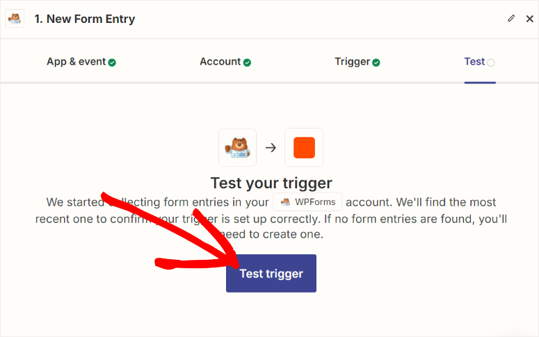 test zapier zap trigger