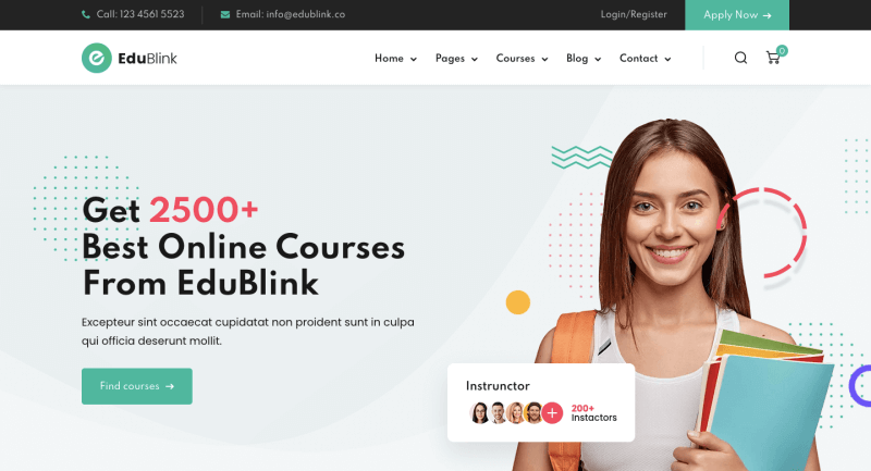 edu-blink-wordpress-sschool-ธีม