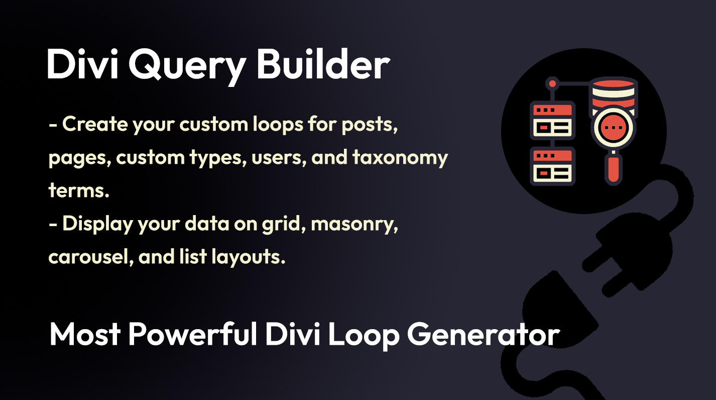 Pluginul Divi Query Builder