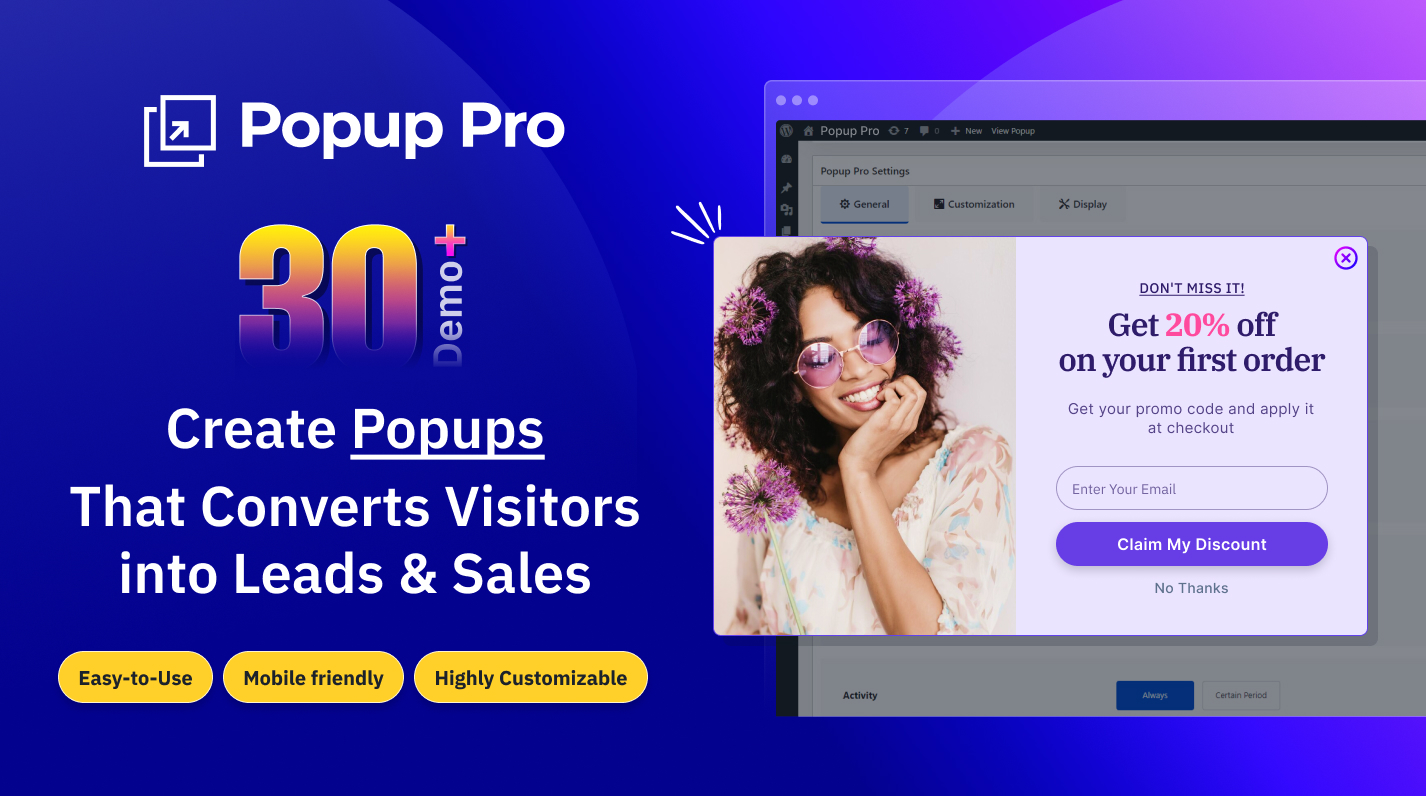 Plugin Popup Pro