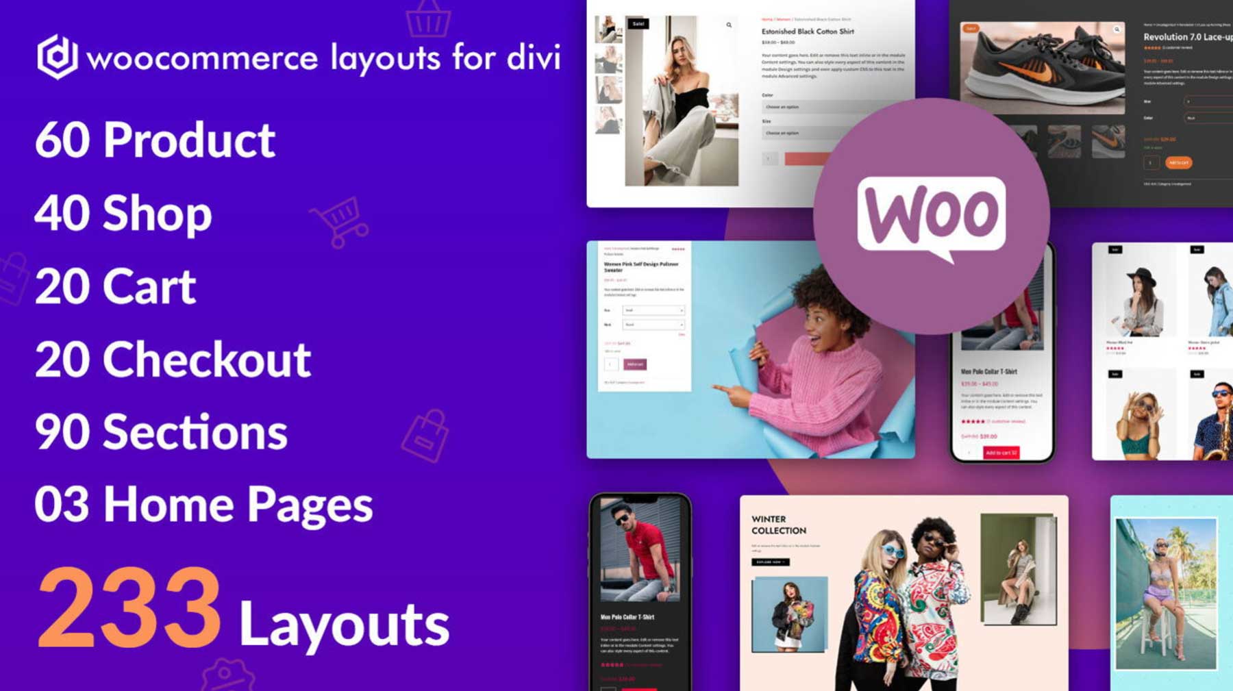 Layout WooCommerce per Divi