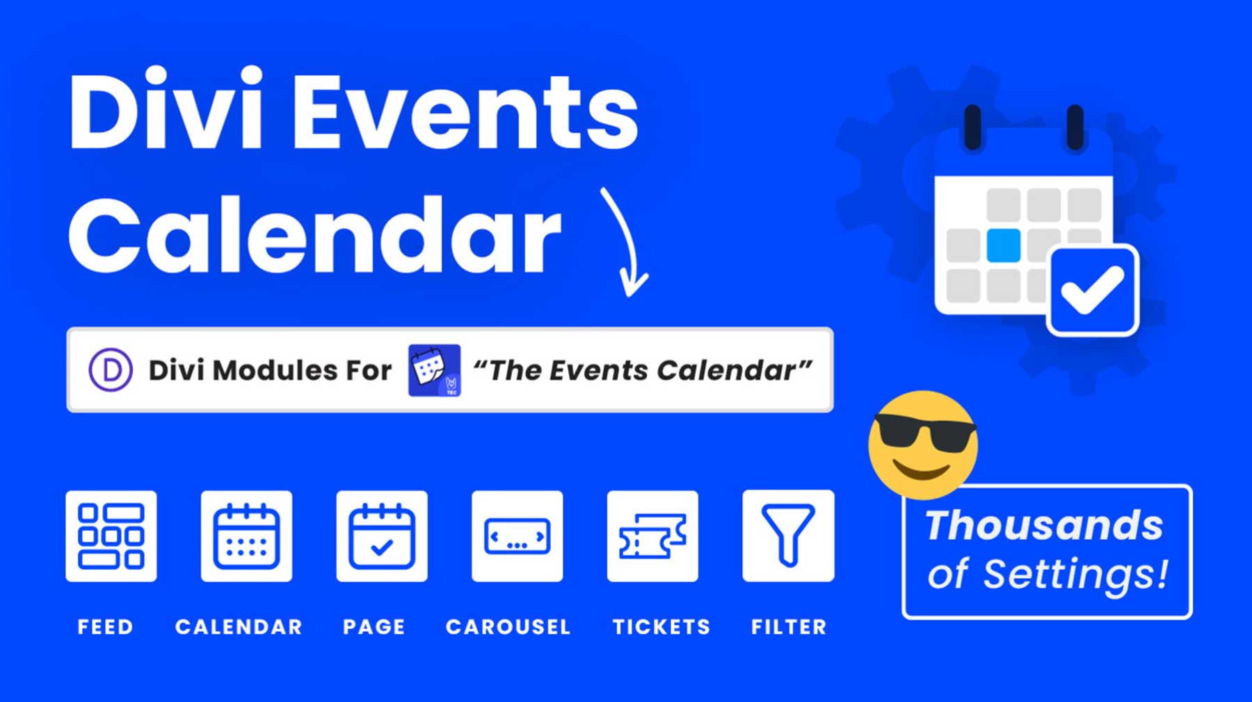 Calendário de eventos Divi