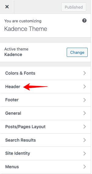 customize-kadence-header