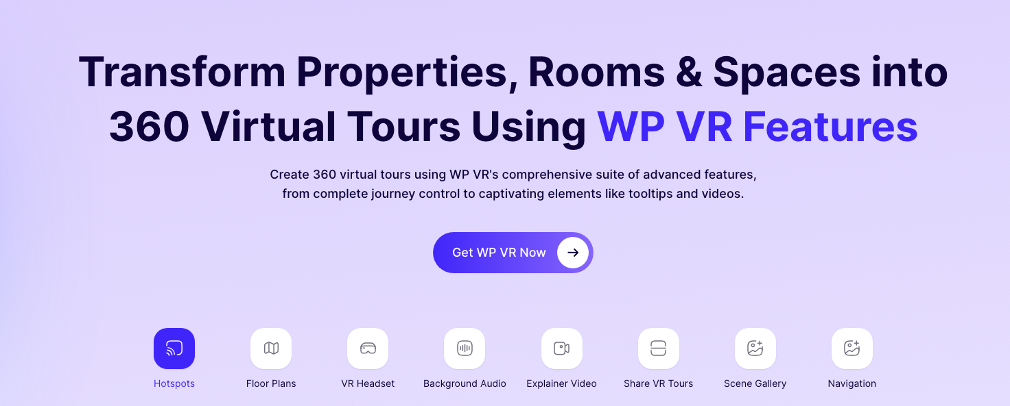 WPVR: creatore di tour virtuali gratuito