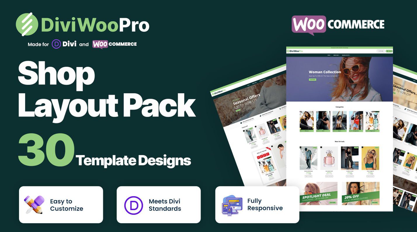 DiviWooPro 的宣傳圖片