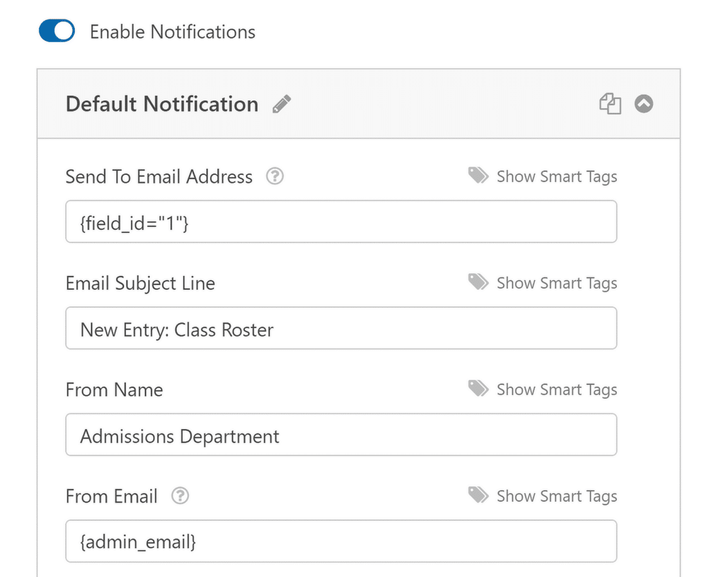 Notification Settings