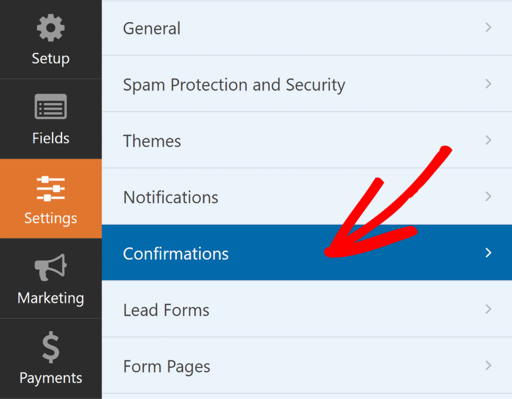 form confirmations