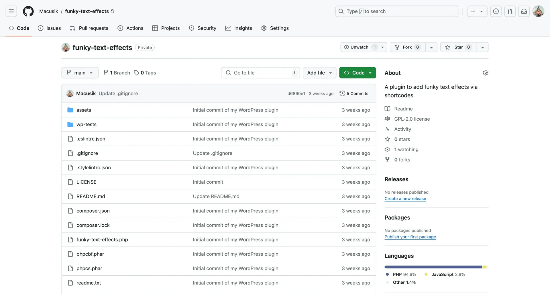 Mi repositorio de GitHub.