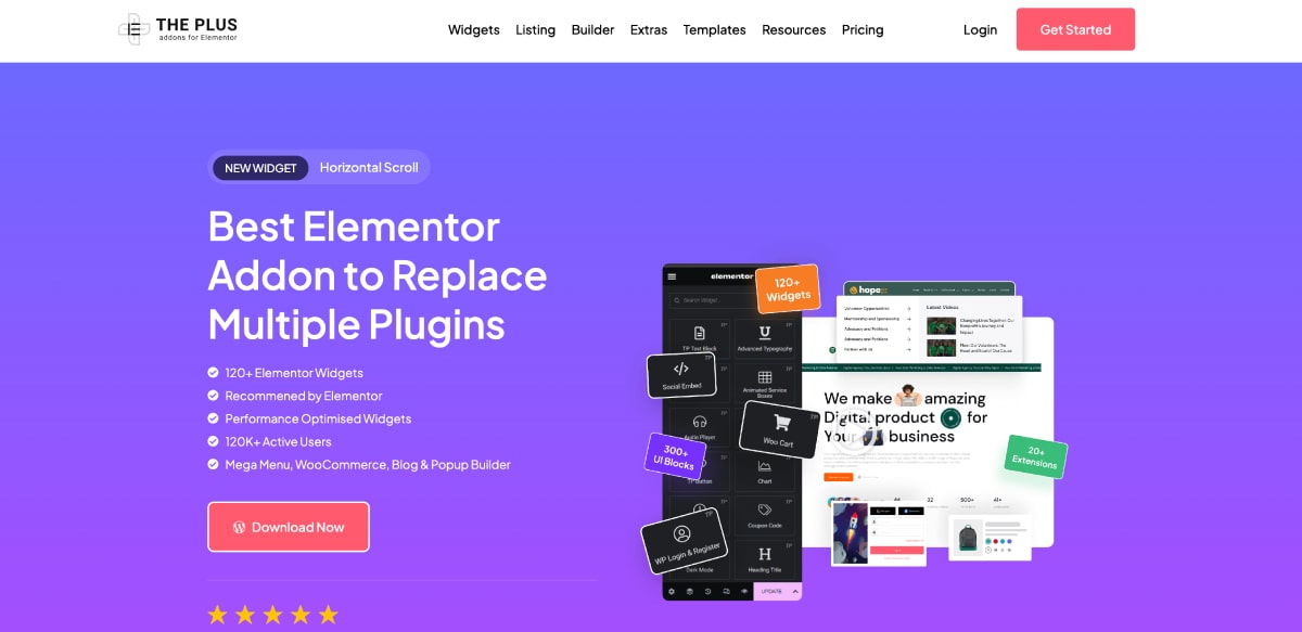 Плагин Elementor Plus Addons.