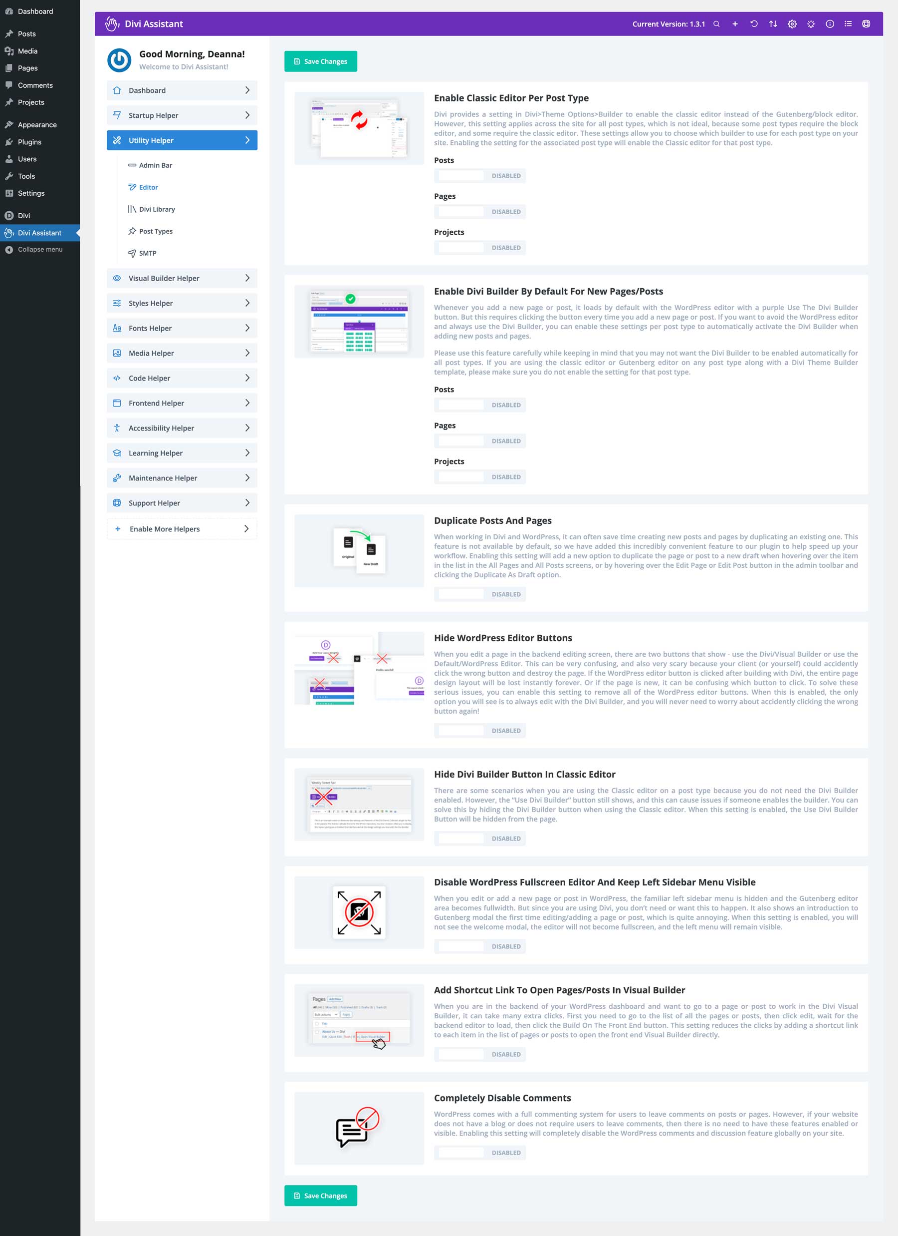 การตั้งค่าตัวแก้ไข WordPress