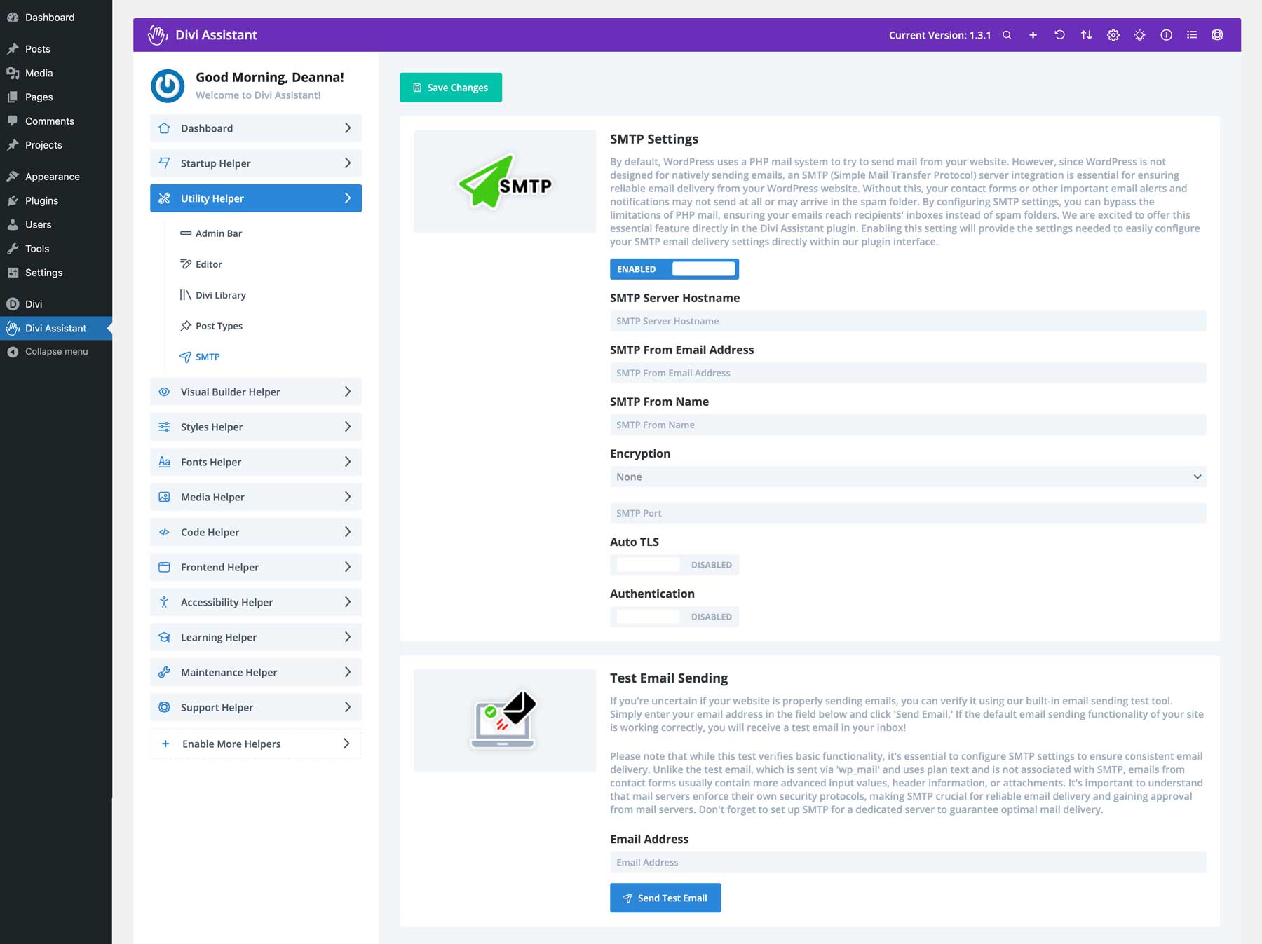 Configuración SMTP