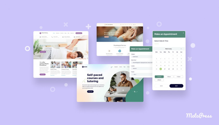 Темы WordPress с календарями записи на прием.