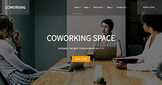 Thème WordPress pour le coworking