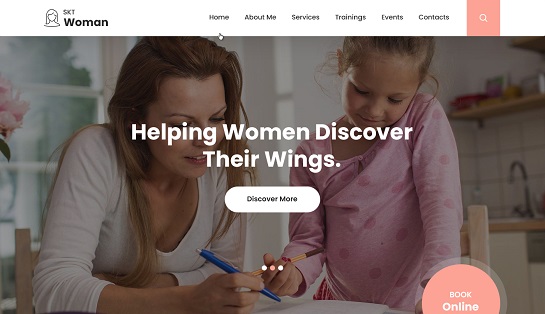 女性教练 WordPress 主题