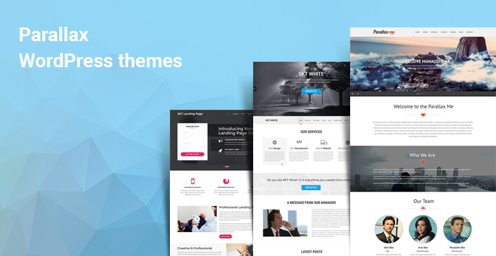 Templat paralaks WordPress