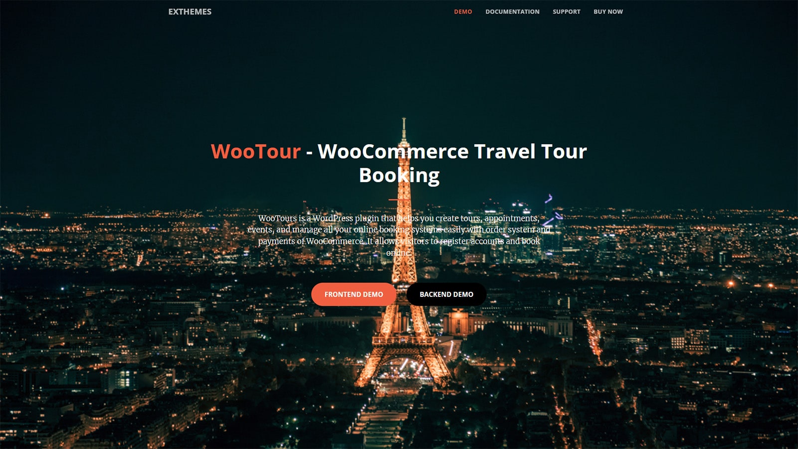 WooTour 的插图，这是最好的 WordPress 旅游预订插件，带有评论和优惠券系统。