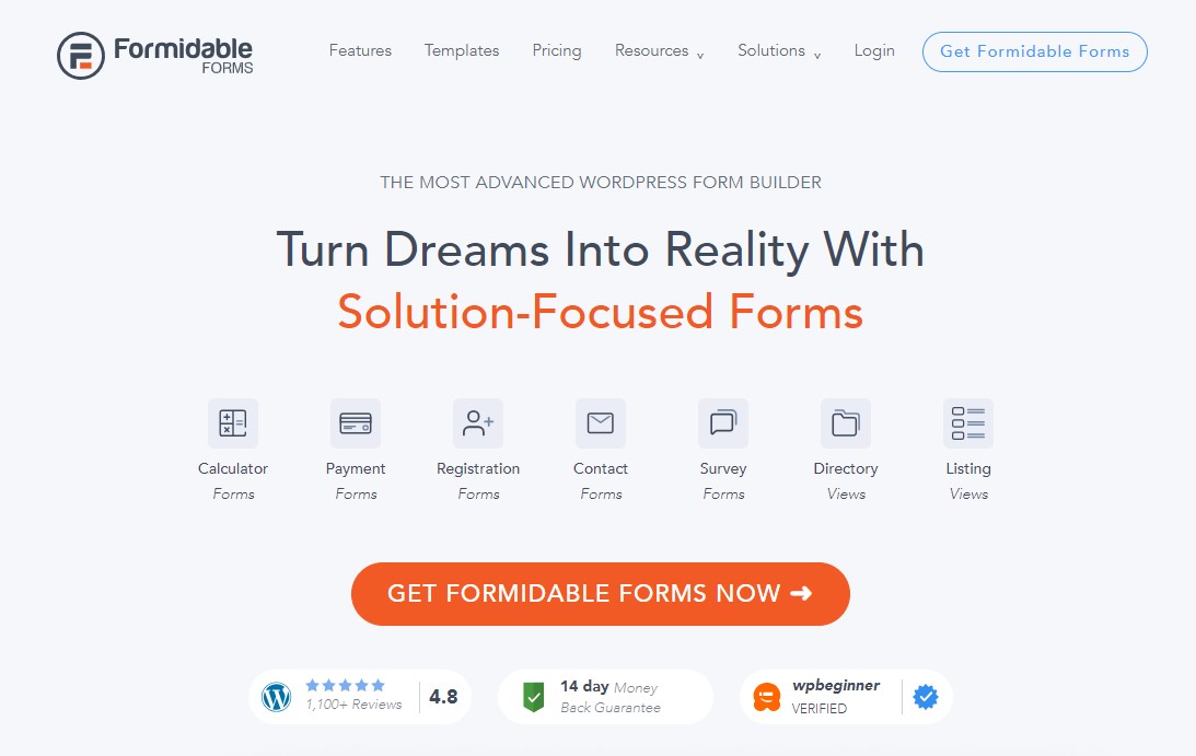 Formidable Forms - منشئ نماذج WordPress الأكثر تقدمًا