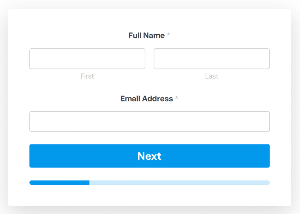 progressive profiling example