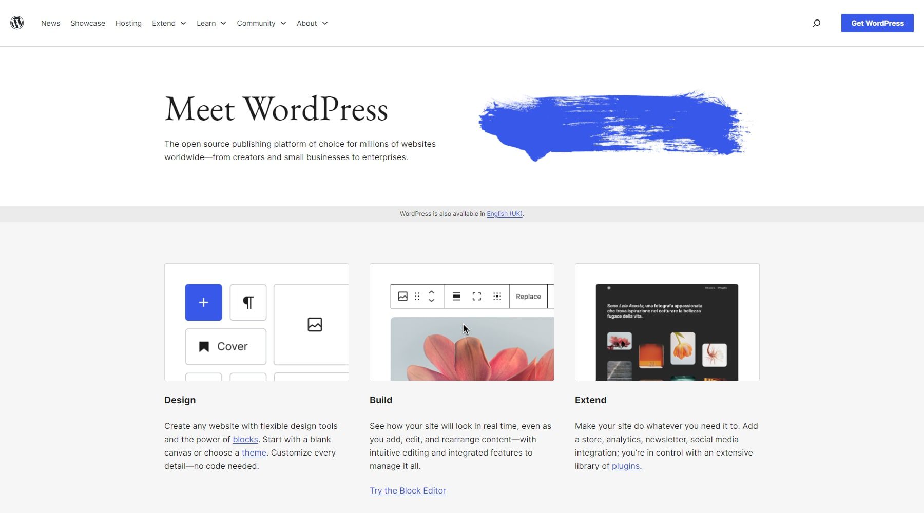 WordPress 우아한 테마 웹 사이트 빌더