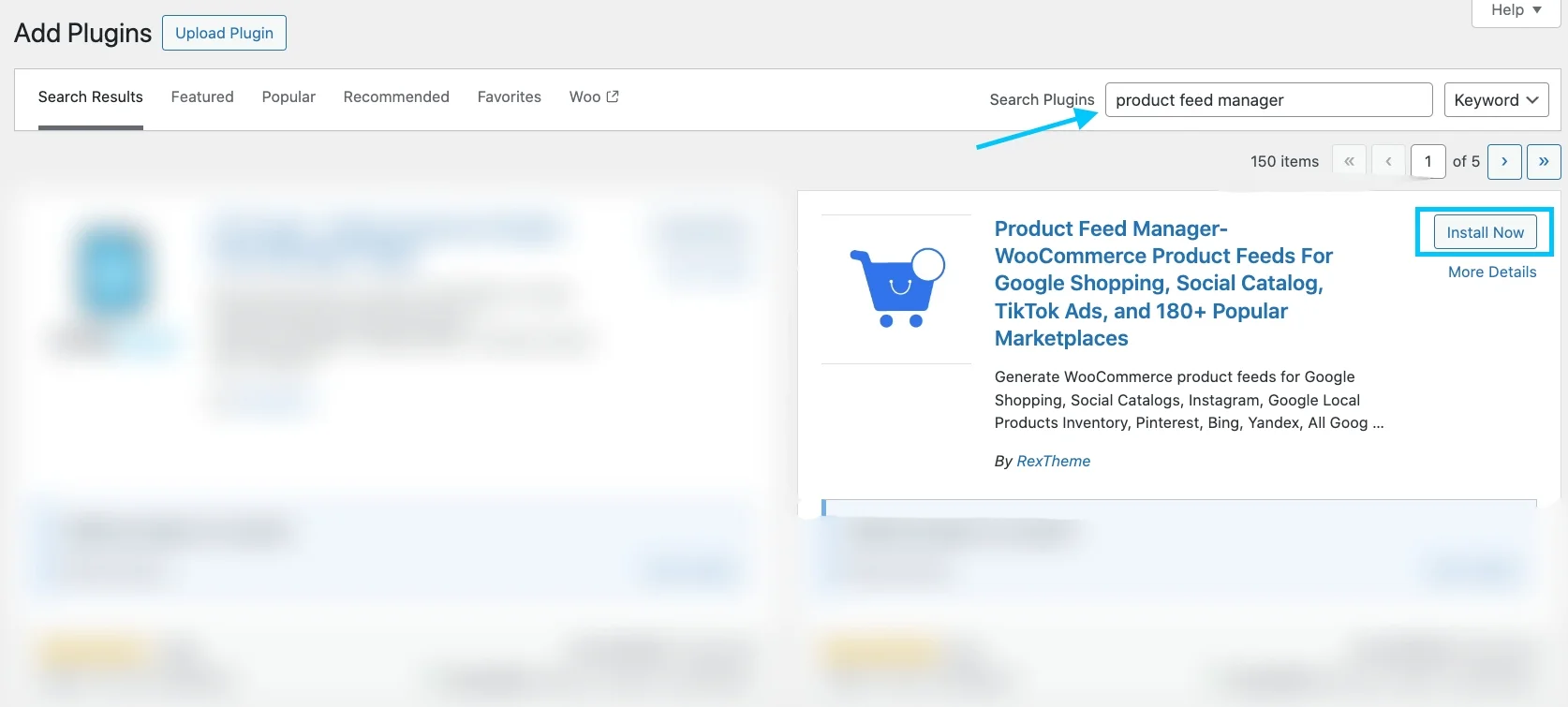 Installa il gestore feed prodotto per WooCommerce