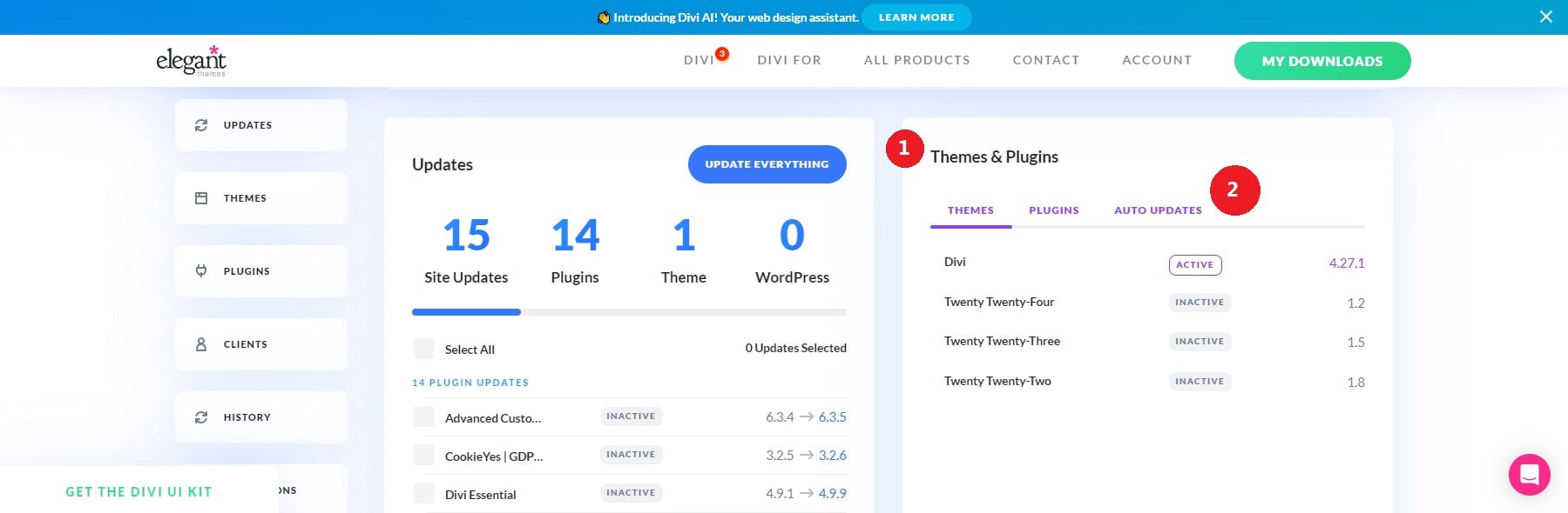 Thèmes et plugins Divi Dash