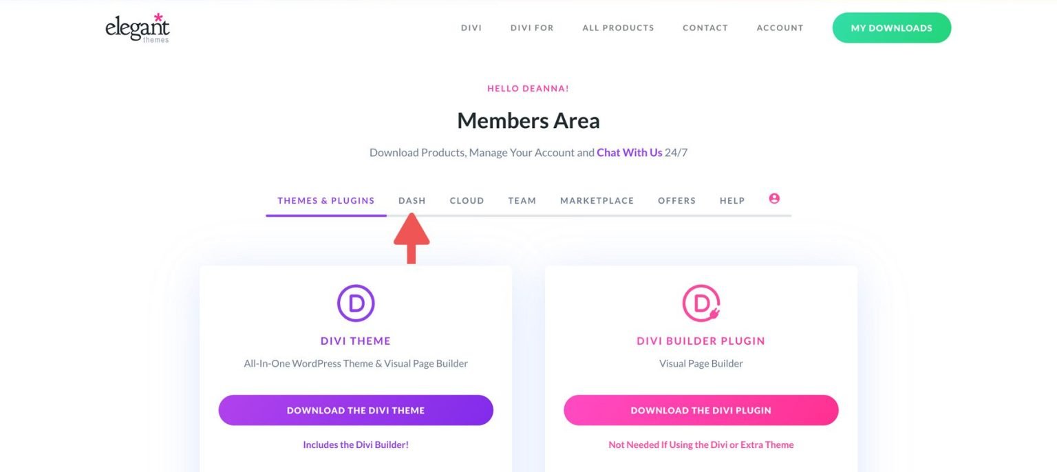 Divi Dash 会员专区