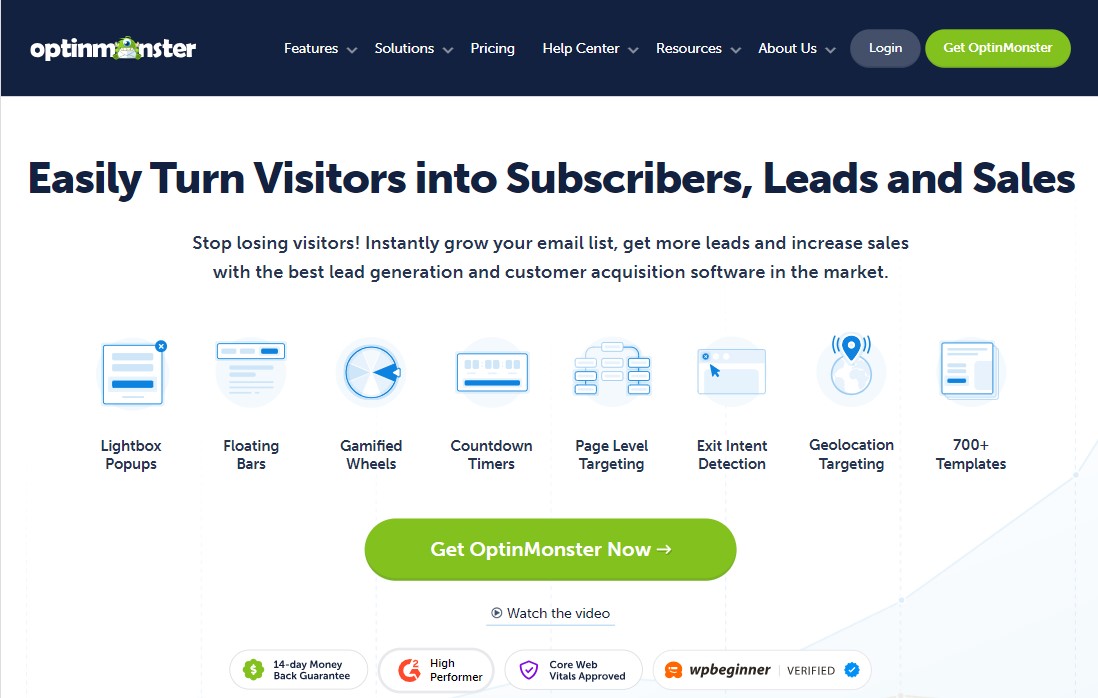 OptinMonster - Il miglior plugin per la generazione di lead WordPress