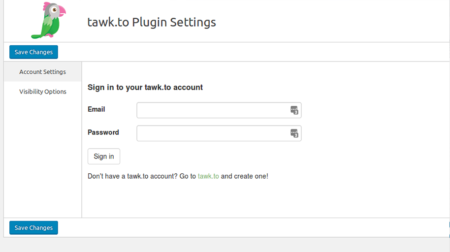 Configuring Plugin Settings of Tawk.to