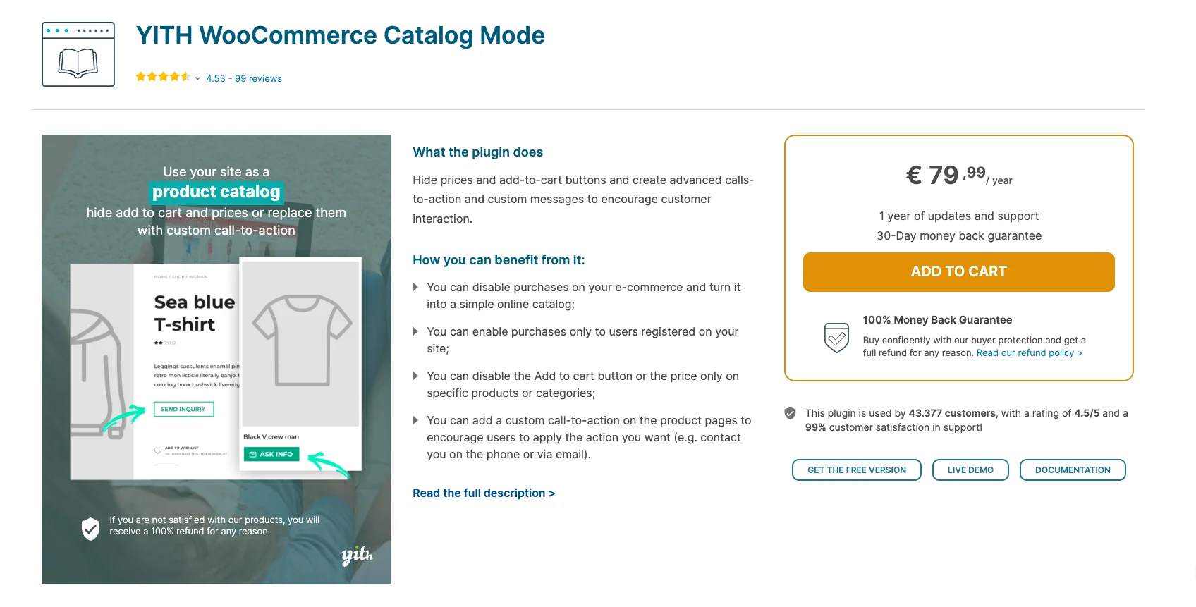 Plugin mode katalog YITH