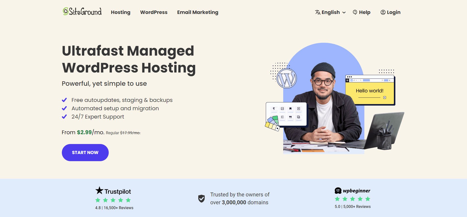 SiteGround WordPress-Hosting