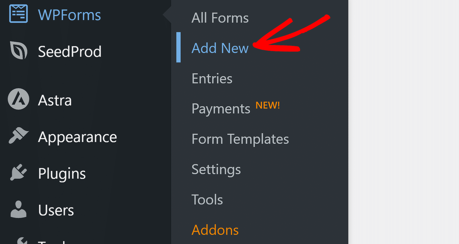 Add new form