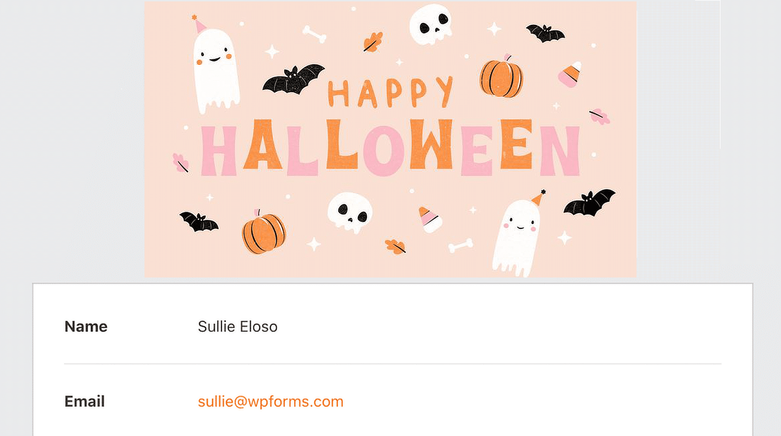 happy halloween email