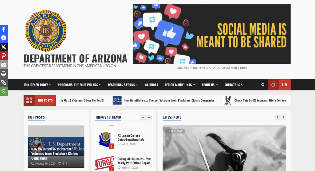 American Legion Arizona Website