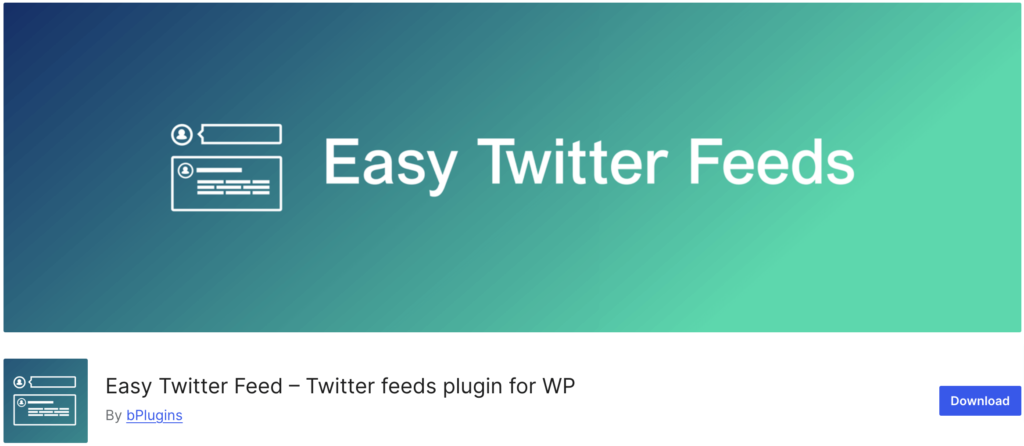 Esta é uma captura de tela do plugin Easy Twitter Feeds