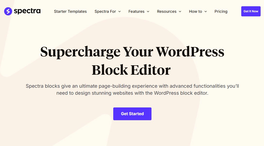 스펙트럼 – WordPress 구텐베르그 블록