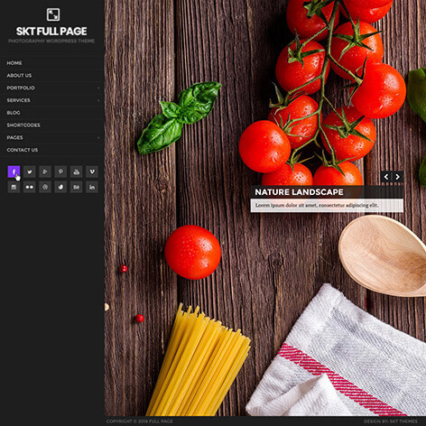 Ganzseitiges WordPress-Theme