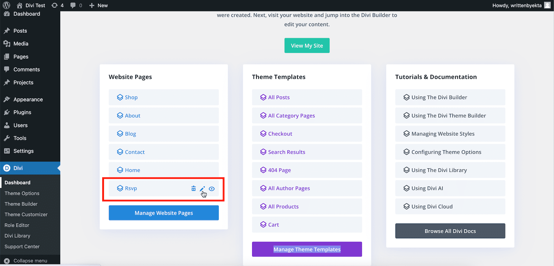 editar página de confirmación de asistencia