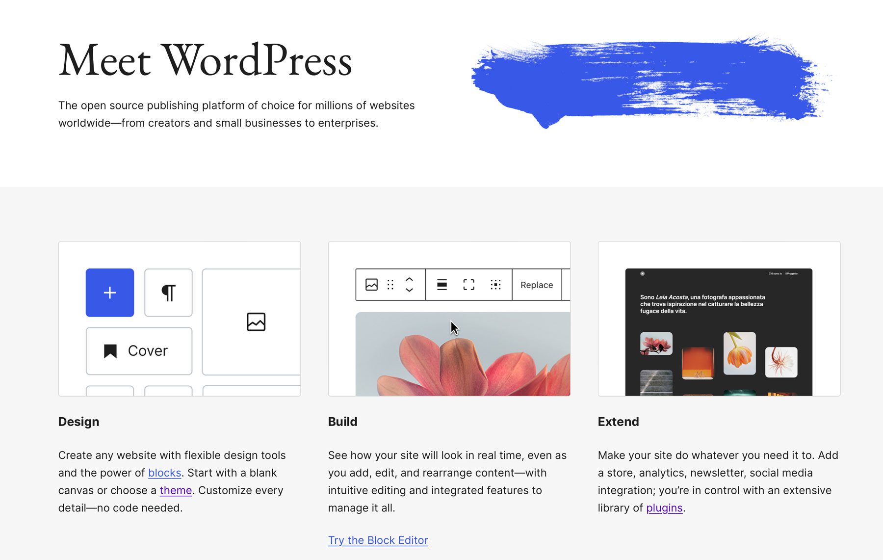 การตั้งค่า WordPress แบบดั้งเดิม