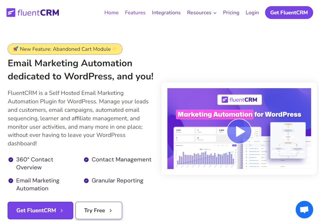 FluentCRM: أتمتة التسويق لـ WordPress