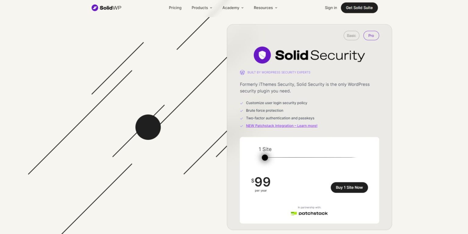 solida home page di sicurezza