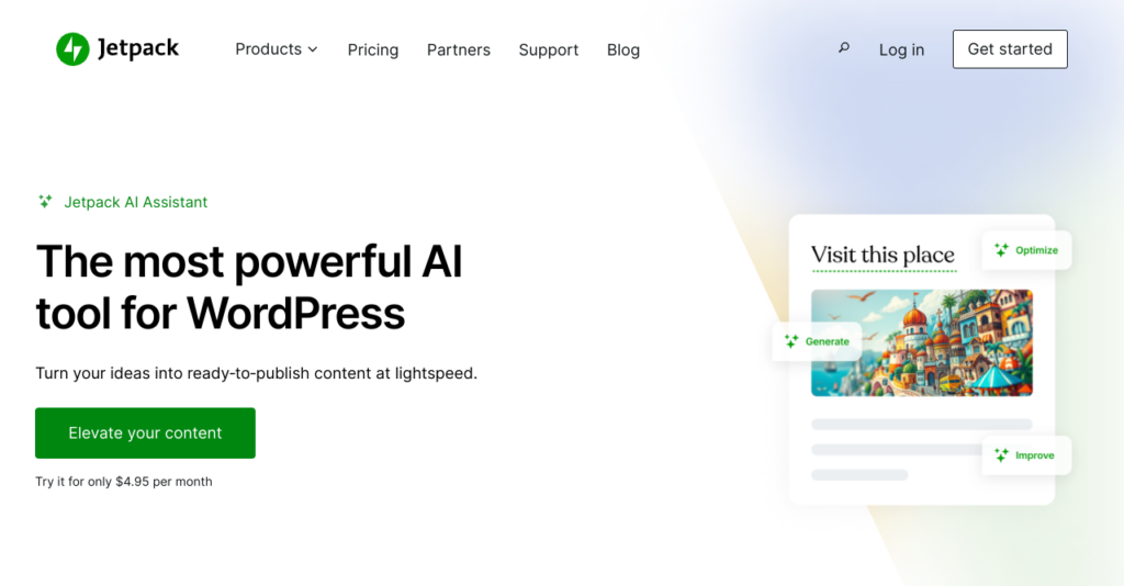 Plugin AI WordPress Jetpack (captură de ecran)