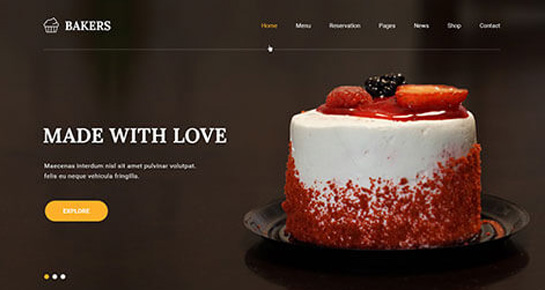 tema WordPress toko roti