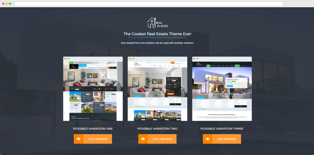 WordPress темы Real Places для недвижимости