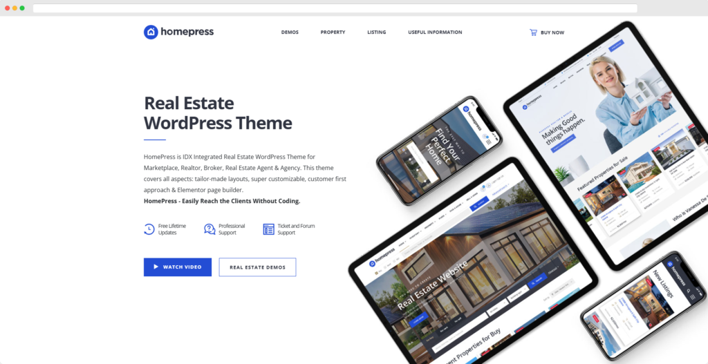 Homepress WordPress темы для недвижимости