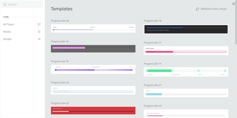 thrive architect progress bar templates